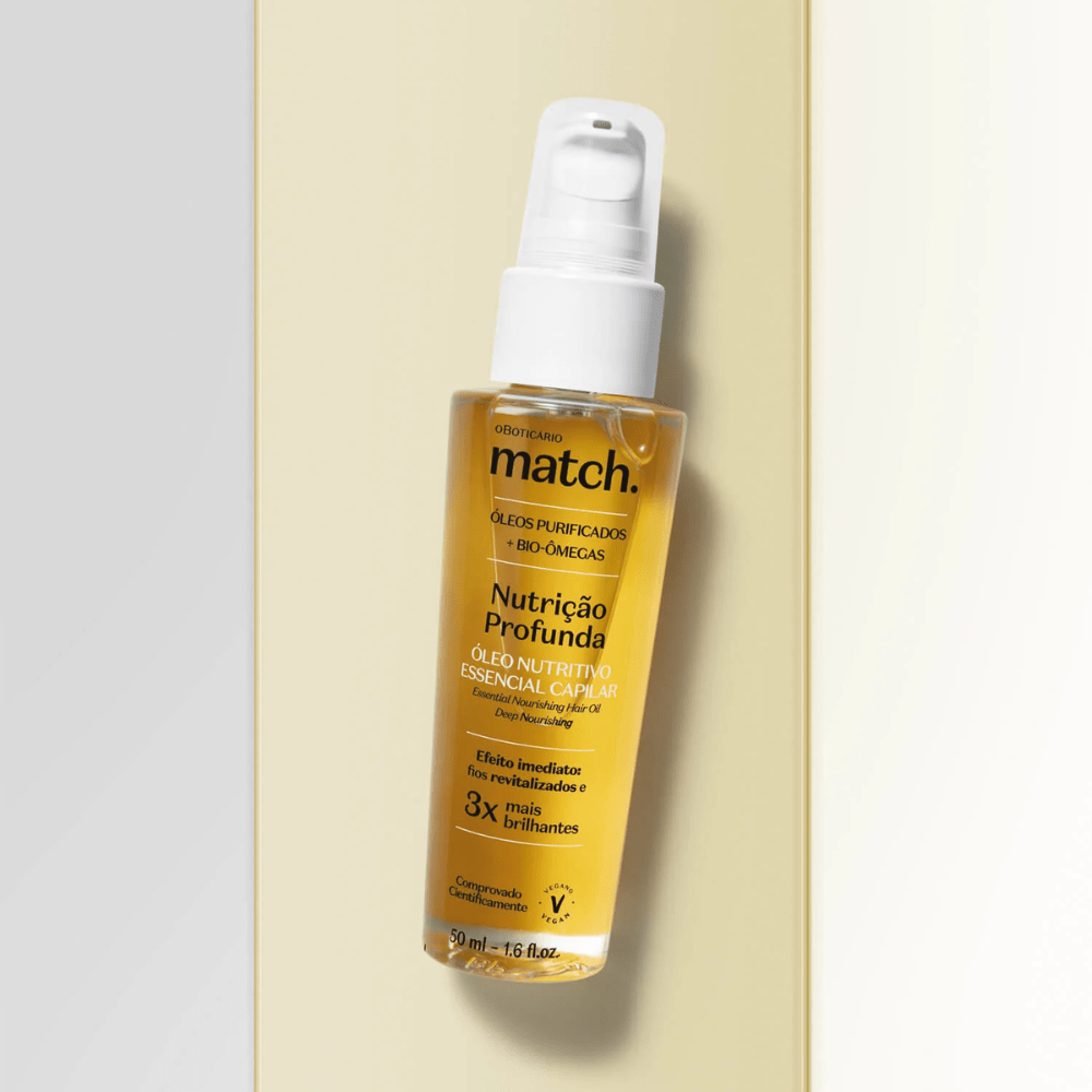 O BOTICÁRIO MATCH. Óleo Capilar Nutrição Profunda - Olio capelli Nutrizione Profonda 50ml - o Boticário | Paradea
