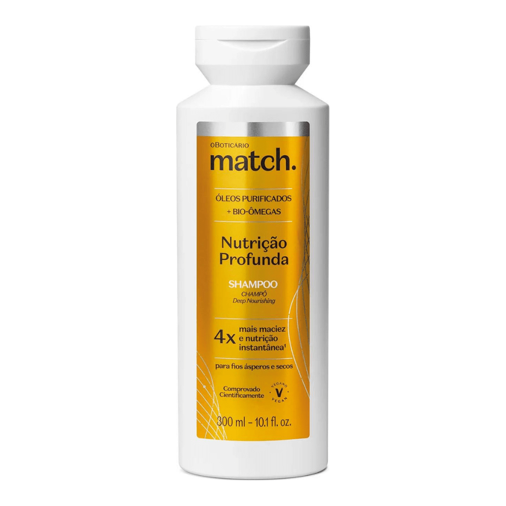 O BOTICÁRIO MATCH. Shampoo Nutrição Profunda - Shampoo Nutrizione Profonda 300ml - o Boticário | Paradea