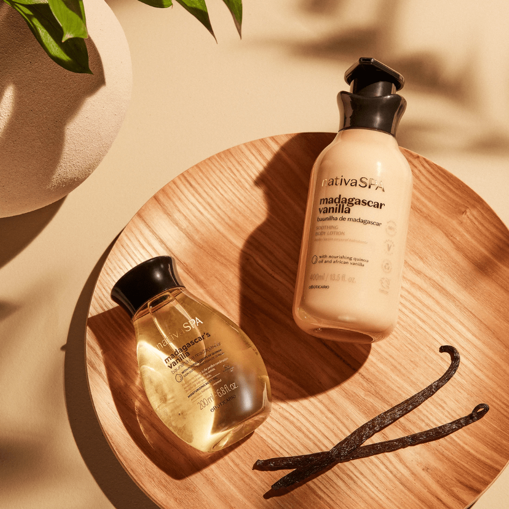 O Boticário Nativa Spa Cofanetto Baunilha de Madagascar – Lozione & Olio Corpo - o Boticário | Paradea