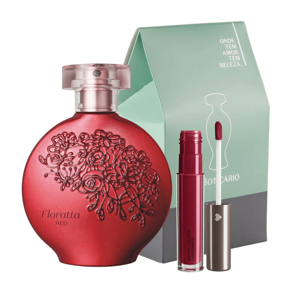 O Boticário Set regalo - Floratta Red & QDB Rossetto liquido supermatte Vinheli - o Boticário | Paradea
