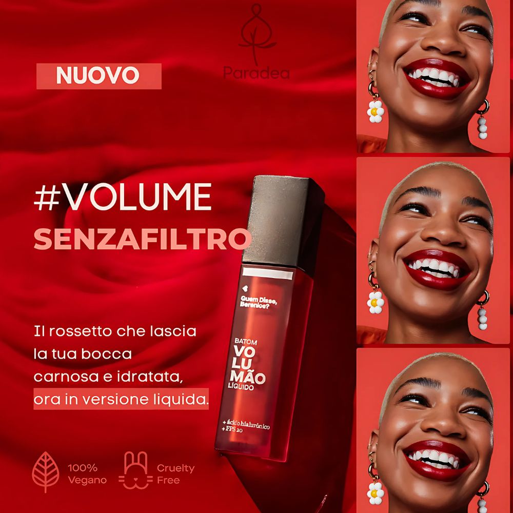 Quem Disse, Berenice? Batom Volumão Líquido Mate Morangoli - Rossetto volumizzante liquido matte - o Boticário | Paradea