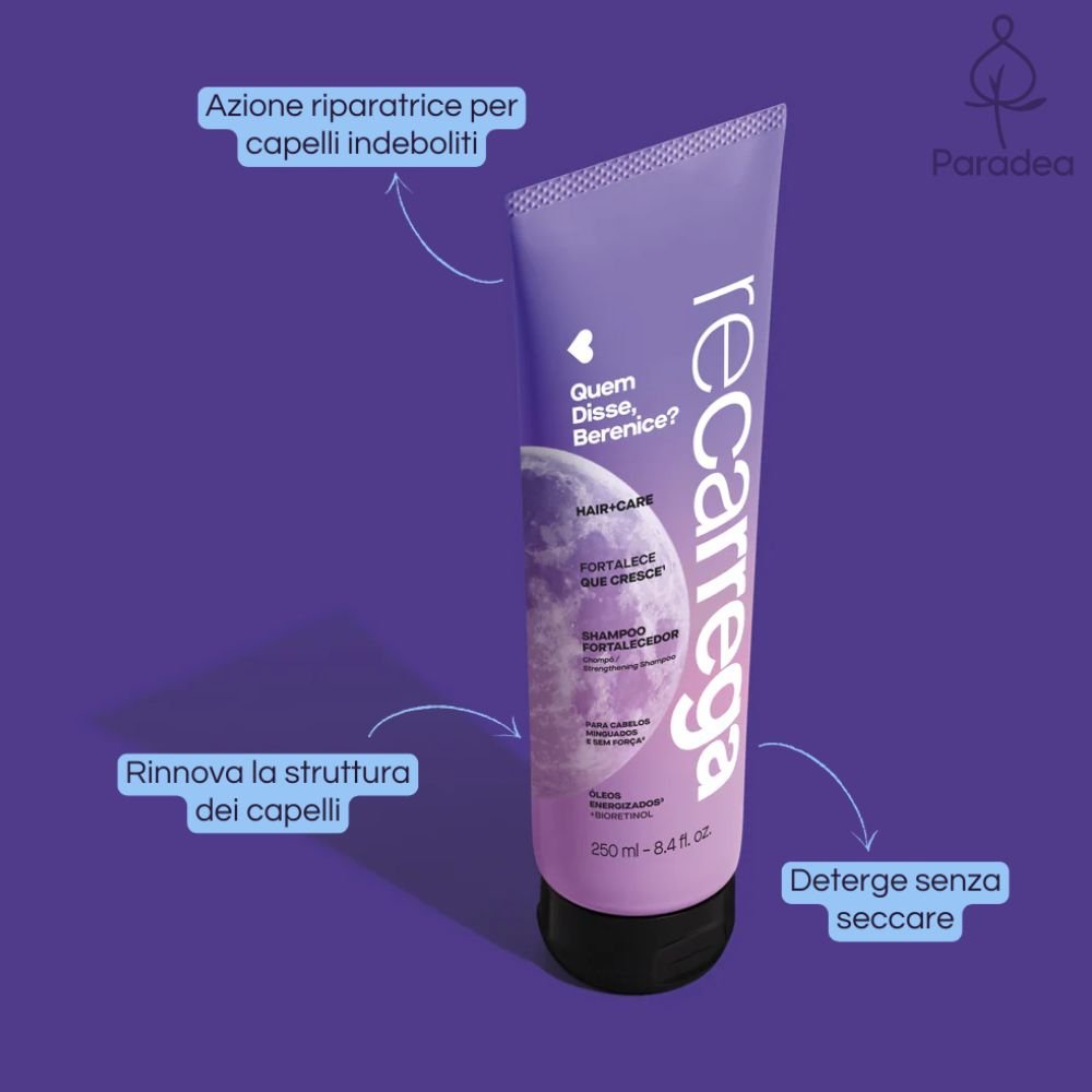 Quem Disse, Berenice? Shampoo Recarrega - Shampoo rinforzante anticaduta 250ml - o Boticário | Paradea