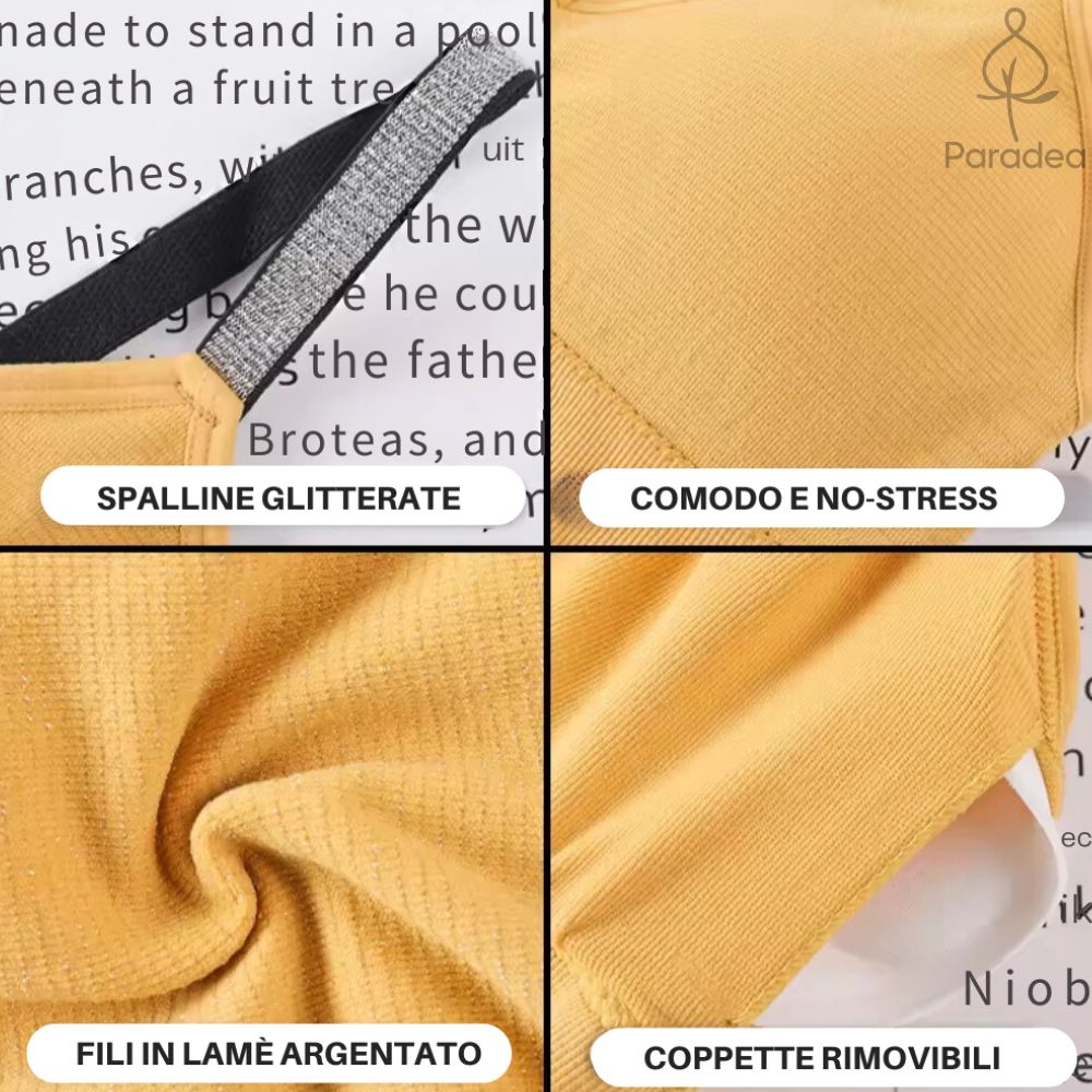 Reggiseno da allenamento con brillantini - Taglia unica - Paradea | Paradea