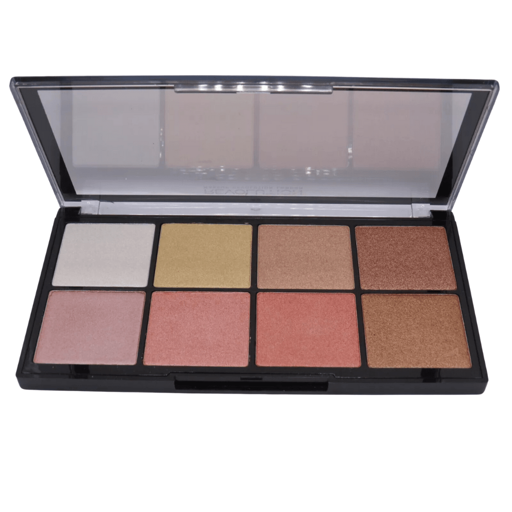 REVOLUTION Highlighter Palette Pro Glow 2 - Illuminanti - Revolution Beauty London | Paradea