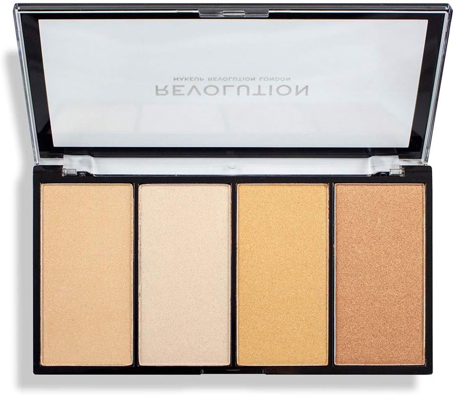 REVOLUTION Highlighter Reloaded Lustre Lights Warm - Illuminanti - Revolution Beauty London | Paradea