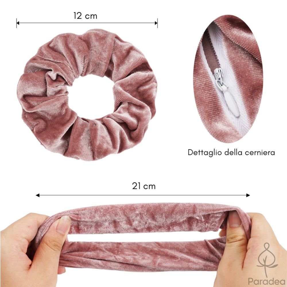 Scrunchies con zipper - Elastici per capelli con cerniera - Paradea | Paradea
