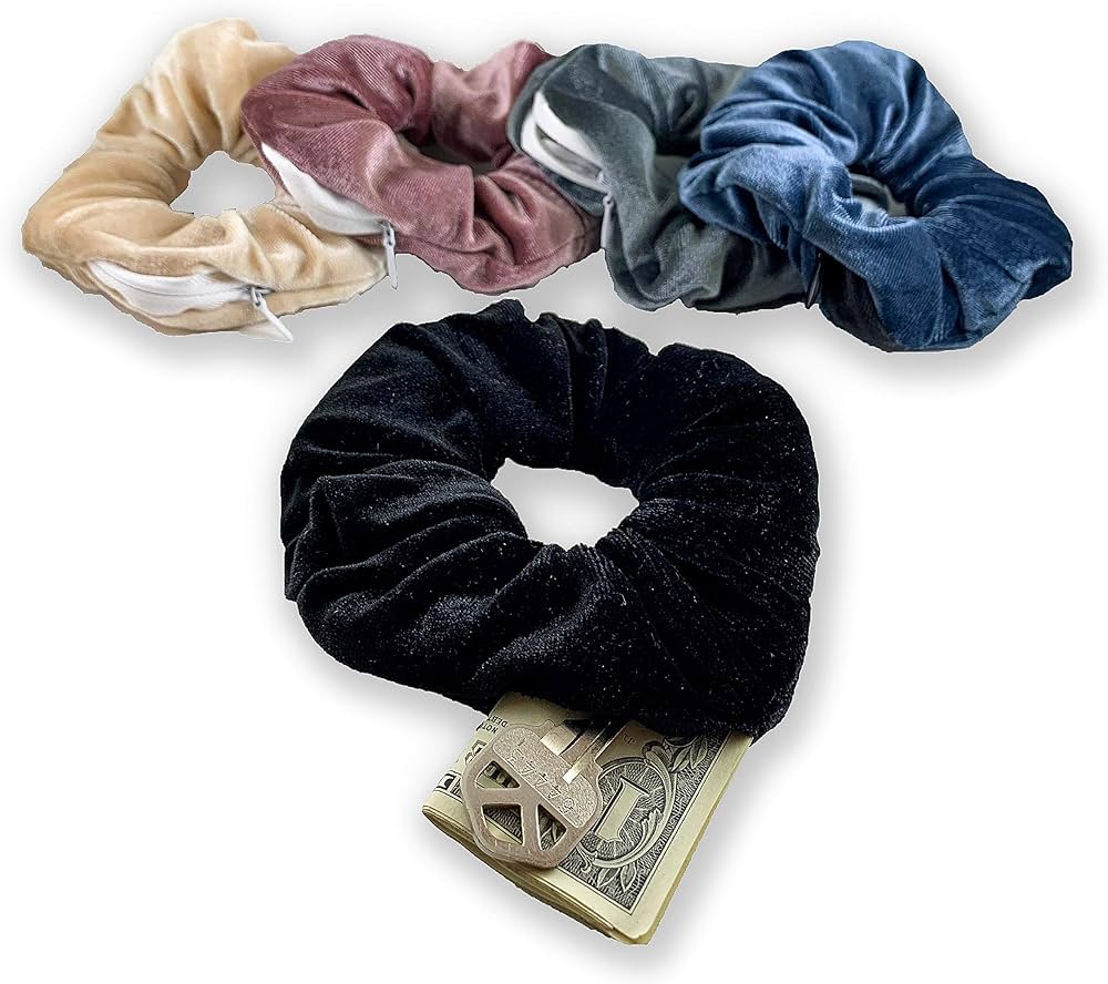 Scrunchies con zipper - Elastici per capelli con cerniera - Paradea | Paradea