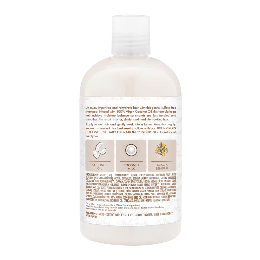 Shea Moisture 100% Virgin Coconut Oil Shampoo – Shampoo idratante al Cocco 384ml - Shea Moisture | Paradea