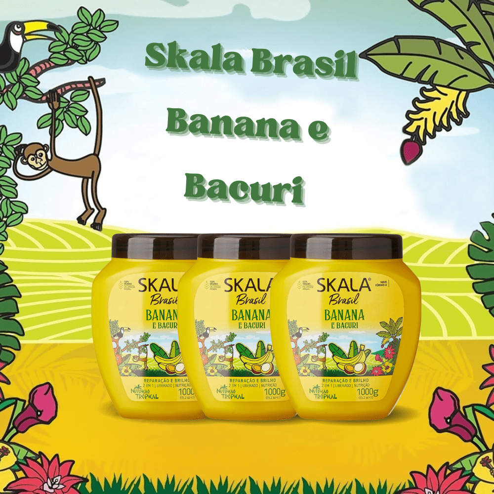 Skala Banana & Bacuri Creme de Tratamento – Crema 2 in 1 Nutriente 1kg - Skala | Paradea