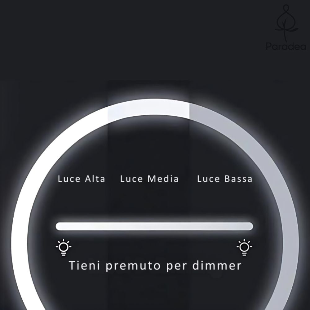 Specchietto da viaggio portatile con luce Led - Paradea | Paradea